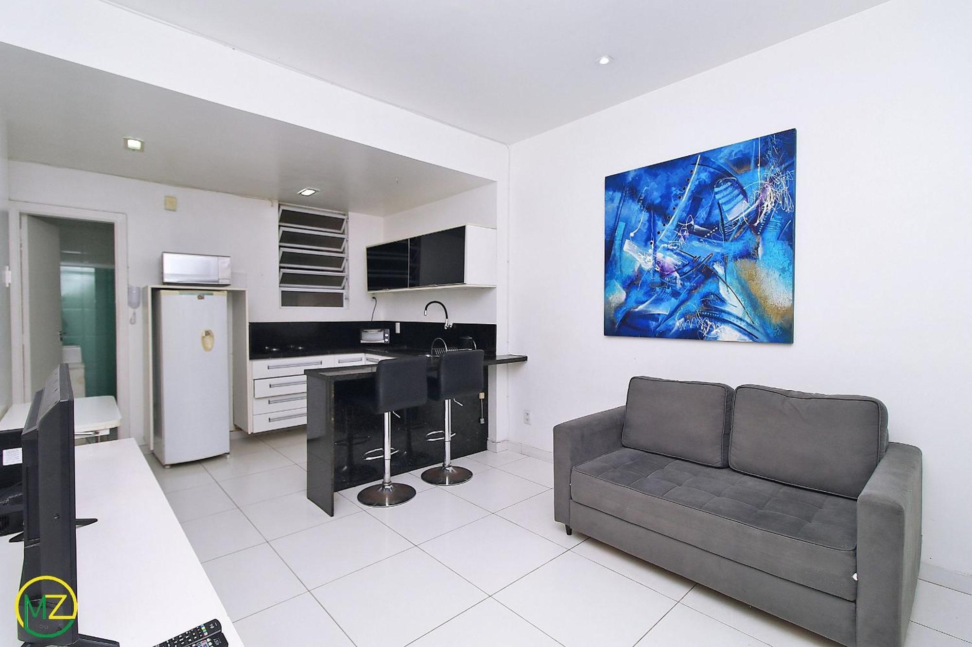 Studio Com Vista Lateral Para O Mar Em Copacabana 里约热内卢 外观 照片