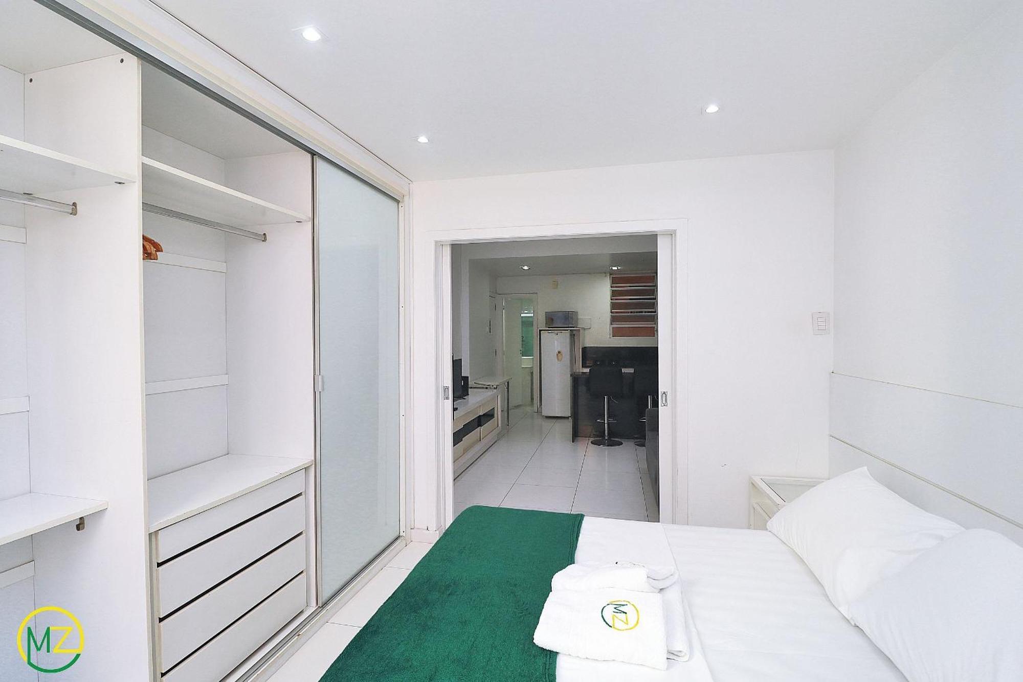 Studio Com Vista Lateral Para O Mar Em Copacabana 里约热内卢 外观 照片